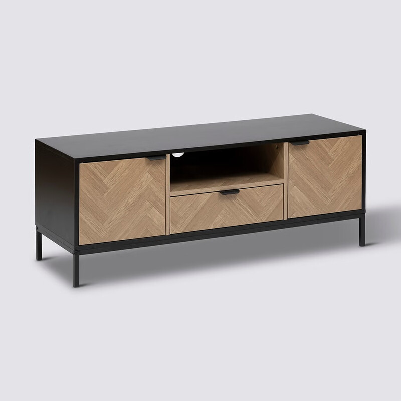 5five Chevrons TV-meubel met soft-close lades, B/D/H: 120 x 40 x 45 cm