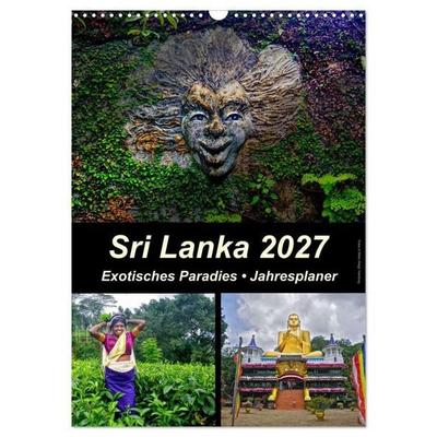Sri Lanka 2027 - Exotisches Paradies - Jahresplaner (Wandkalender 2027 DIN A3 hoch), CALVENDO Monatskalender
