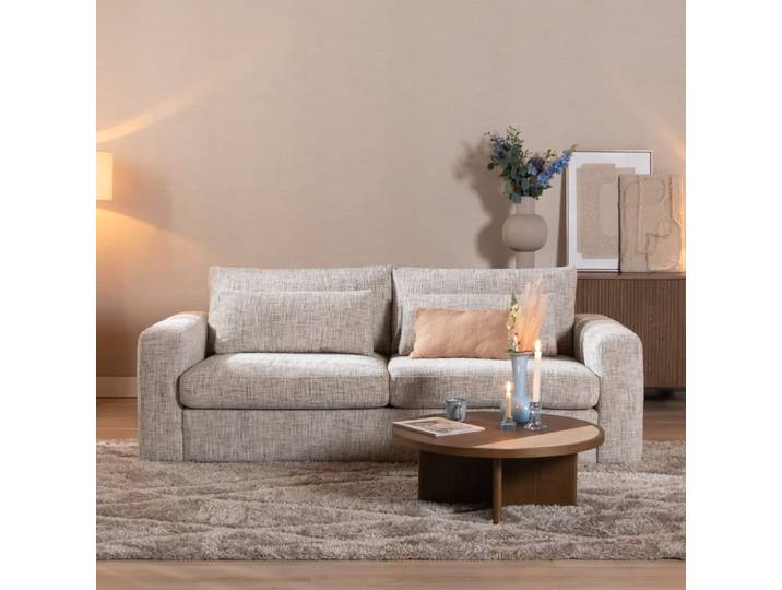 Bronx71 3-Sitzer Sofa Kyle Chenille sand grey