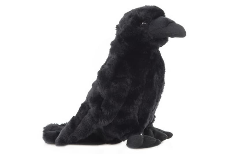 Uni Toys Pluche kraai, 24 cm