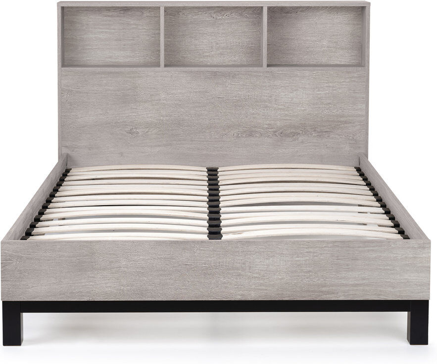 Wade Logan Yonkers Storage Bed Grey Kingsize (5')