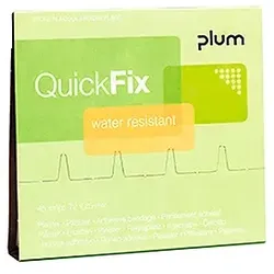 Wundpflaster Plum 45 Strips pro Pack wasserfest Nachfüllpack für Pflasterspender Quick Zip und Quick Fix