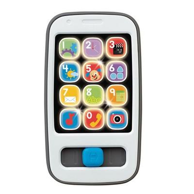 Fisher-Price Lernspaß Smartphone Musiklernspielzeug für Babys, grau, deutsche