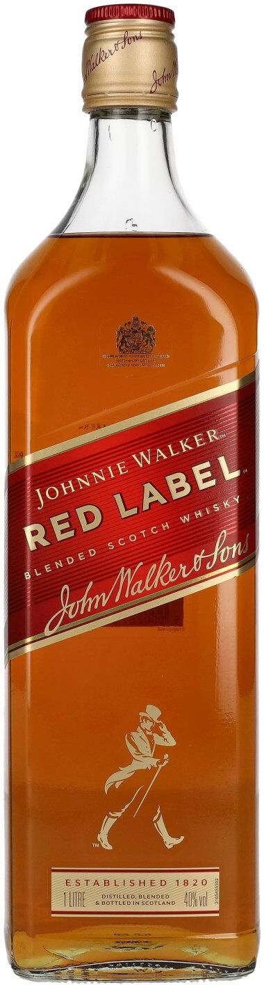 Johnnie Walker Red Label Blended Scotch Whisky 40% Vol. 1l