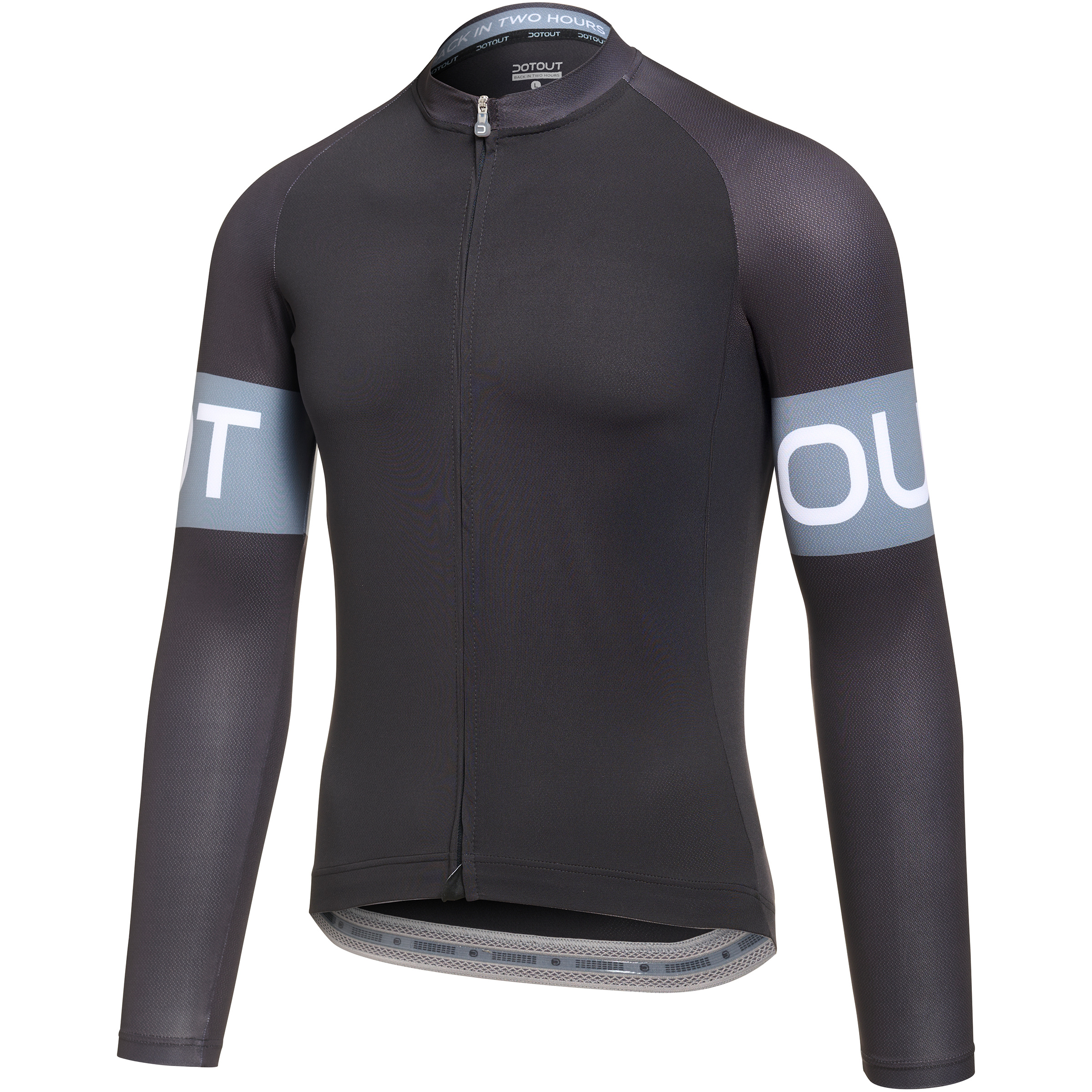 Dotout Block Long Sleeve 2.0 Trikot Herren Radtrikots schwarz Größe L Gravel | Rennrad Elastisch