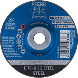 PFERD TOOLS Schruppscheibe E Leistungslinie SG STEEL für Stahl - 62208626