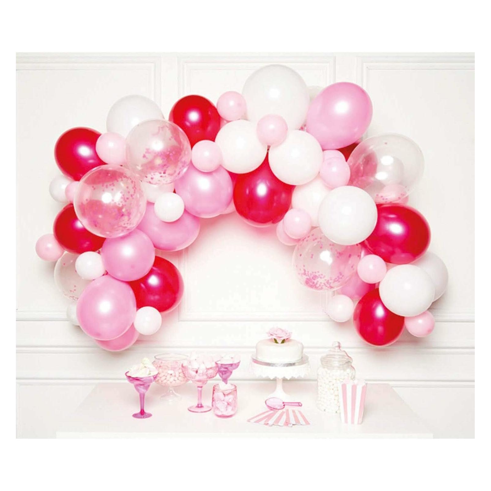 Amscan Arche aus Luftballons Rosa und Weiss (70x) (9907433)