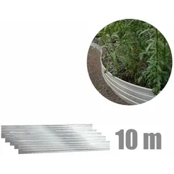 Green Split, Rasenkante, 10er Set Green Universe Rasenkante 10cm x 100cm (10m) Beeteinfassung Beetumrandung Beetbegrenz (100 cm)