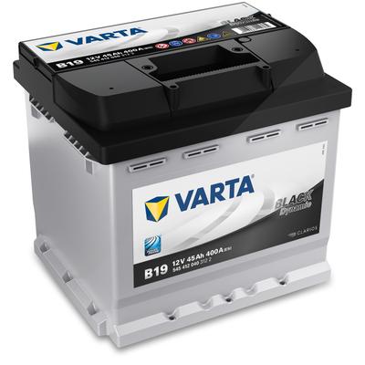 Varta Black Dynamic Starterbatterie B19 45Ah 400A [Hersteller-Nr. 5454120403122] für Autobianchi, Mazda, Mg, Fiat, Alfa Romeo, Innocenti, BMW, Piaggio