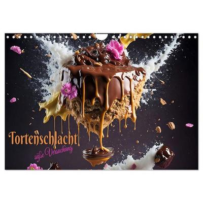 Tortenschlacht - süße Versuchung (Wandkalender 2026 DIN A4 quer), CALVENDO Monatskalender