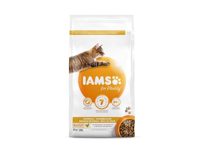 Iams Vitality Hairball Adu.Chicken 3kg