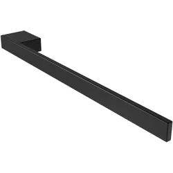 Handtuchhalter Jörn für Waschtisch, schwarz, Aluminium, Länge: 400mm, Höhe: 25mm, Tiefe: 50mm