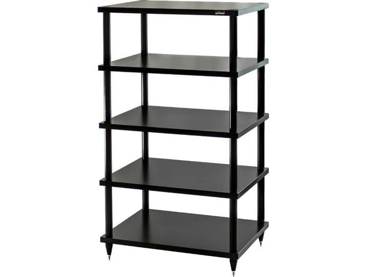 Solidsteel Audio-Board S2-5 HiFi Audio Rack Black, Italienisches Design mit hochwertigem Polymer-Finish