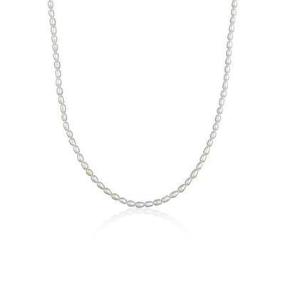 Perlenkette NENALINA "Zeitlos Klassik Süßwasserzuchtperlen 925 Silber" Gr. 70, silber, Halsketten, Damen, 70, ohne Stein, Silber 925 (Sterlingsilber), L: 45, Perlenkette