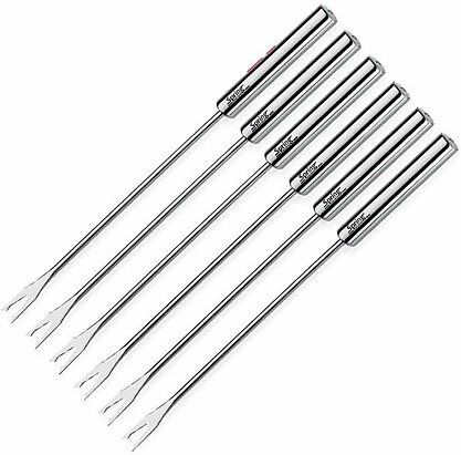 SPRING Fleischfondue-Gabeln 6-er silber B