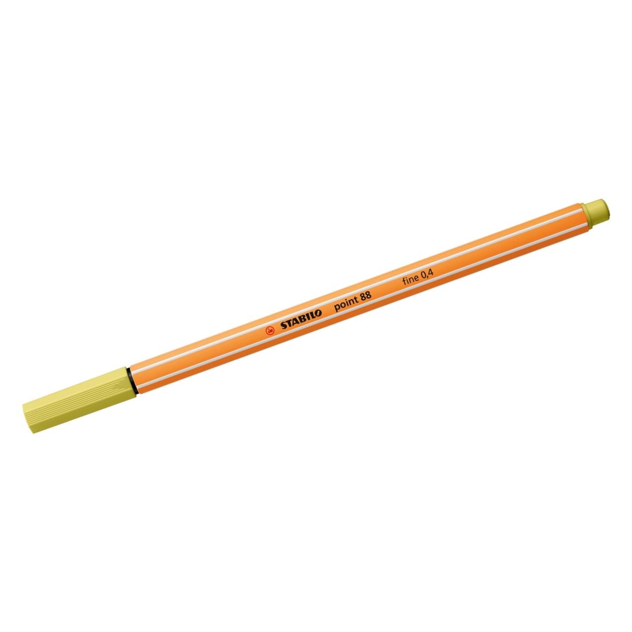 Stabilo Fineliner - point 88 - 10er Pack - senf (10x) (88/67)