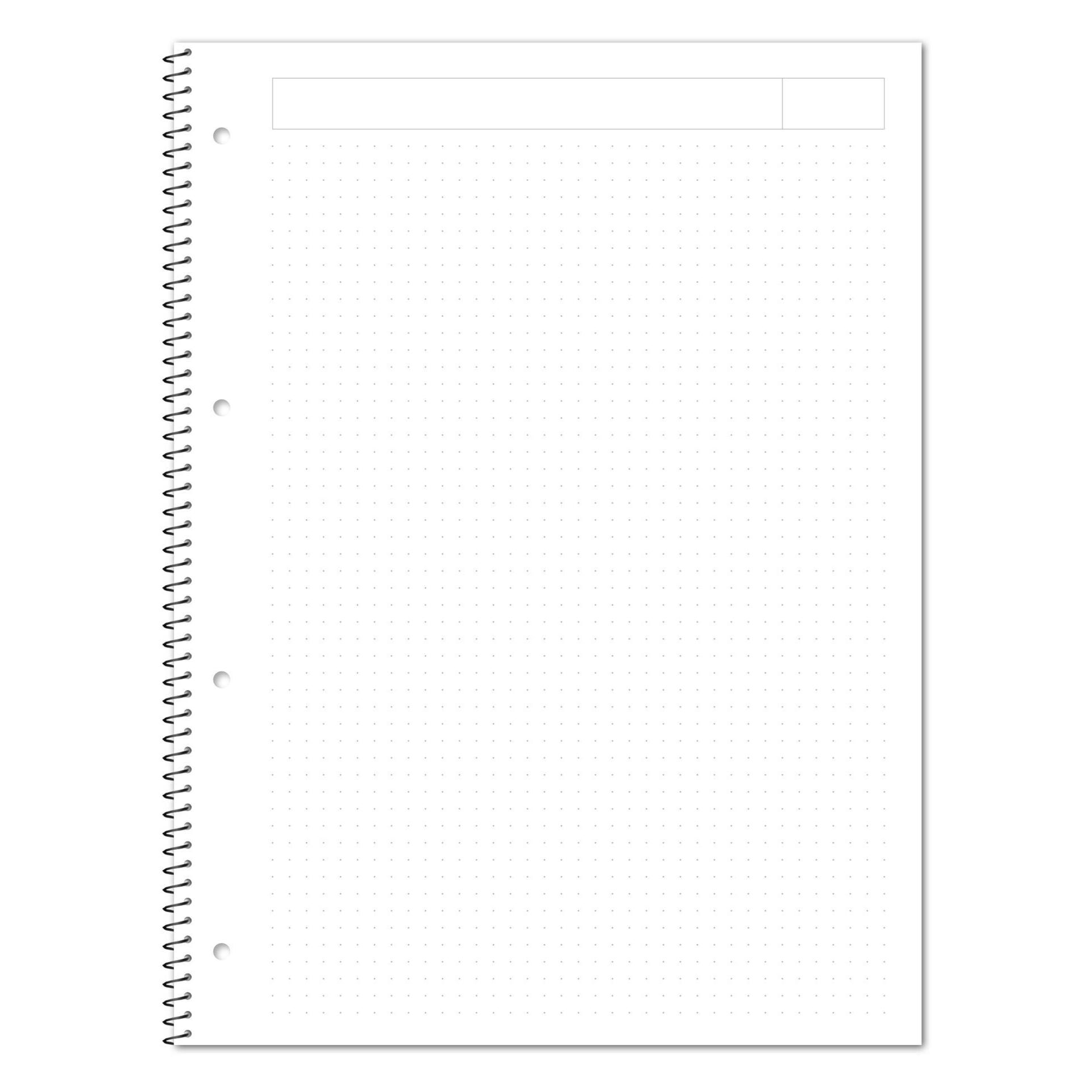 Ursus Collegeblock A4 80 Blatt punktkariert ws (A4, Harter Einband) (608548000)