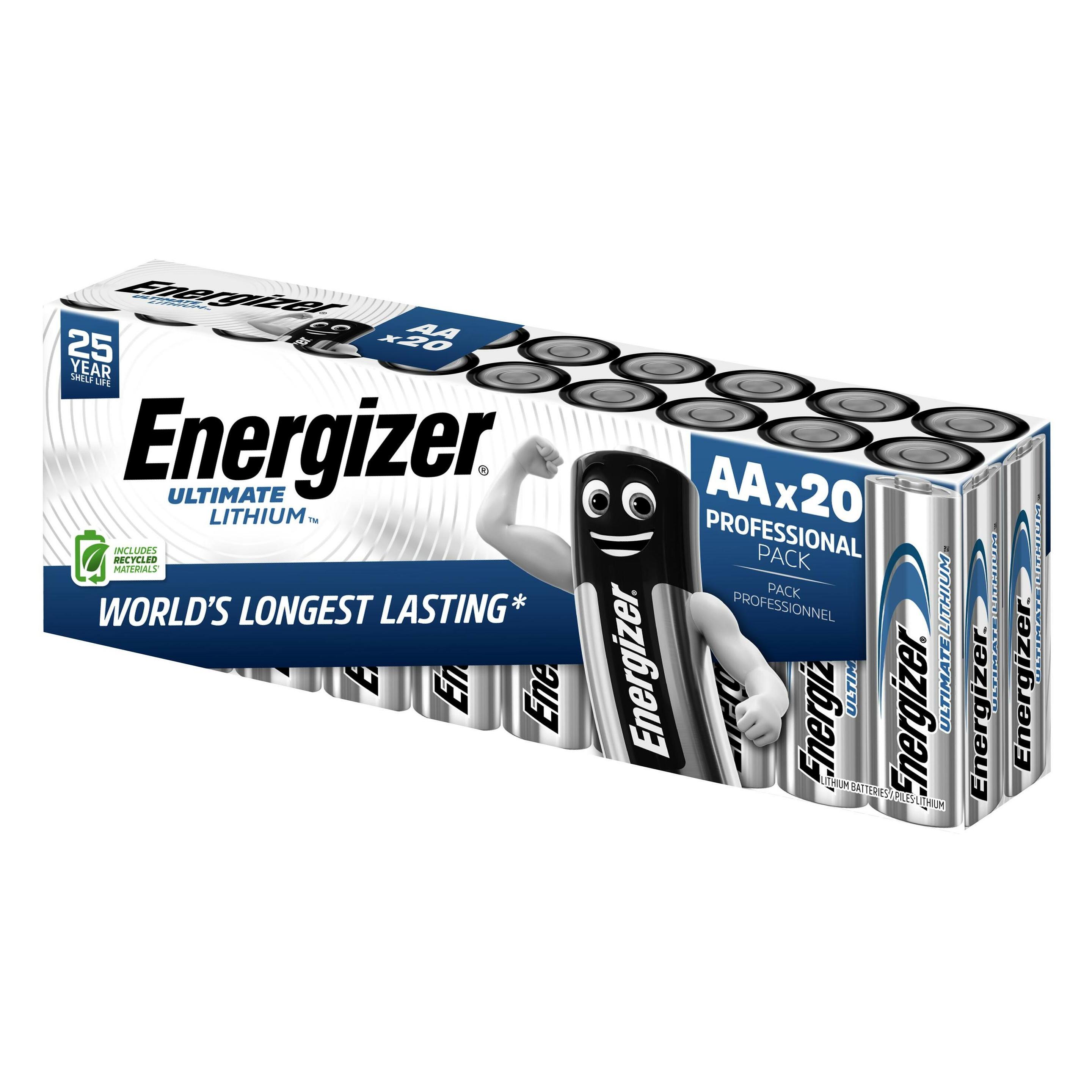 Energizer Ultimate Lithium (20 Stk., AA, 3000 mAh) (E304283200)