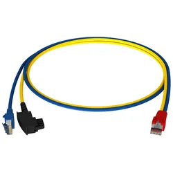 Y-Systempatchk. HCAHNG-B2404-A010 HW-Y-Kabel4 LAN/TAE bl/ge 1,0m