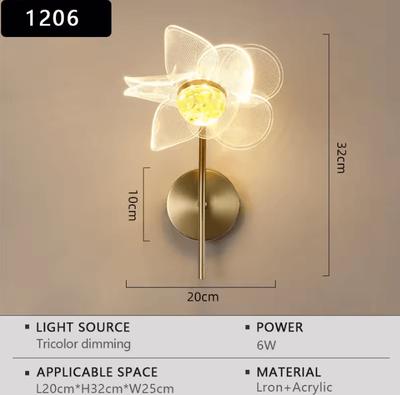 Inspire Curations Modern Nordic Minimalist LED Wall Light 1205 3 color Light