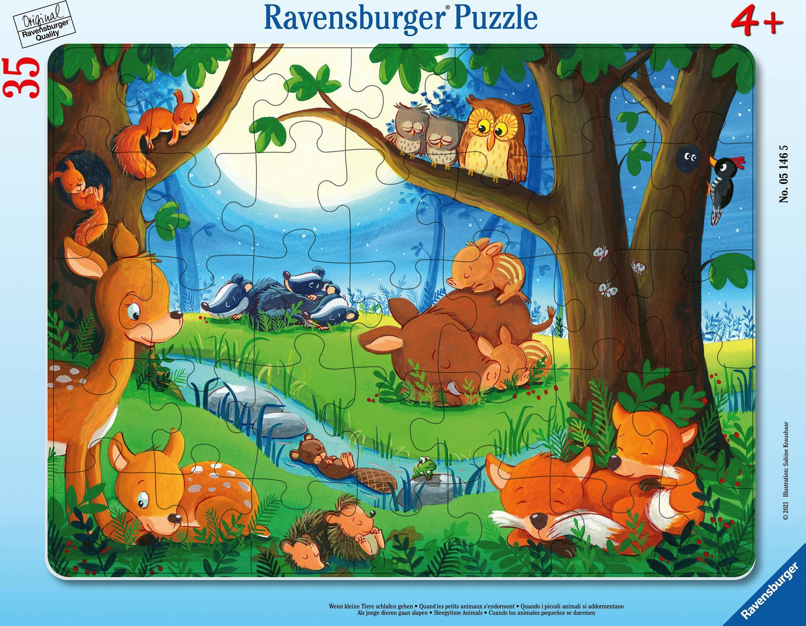 Ravensburger Wanneer kleine dieren gaan slapen 05146