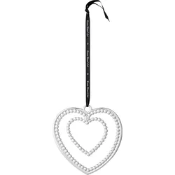 Karen Blixen Christbaumschmuck 12 cm Herz aus Kugeln silberfarben