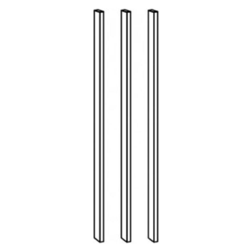 Home123 Handel bars for wardrobe (3 pieces) (Home123)