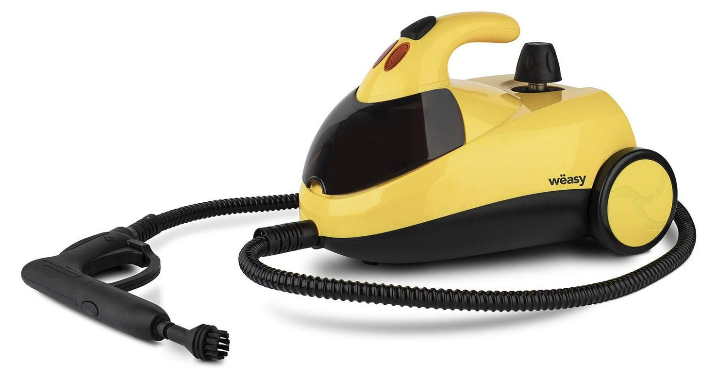 Dripio Stoomreiniger met 10 accessoires, 1500 W, 1,5 liter, geel/zwart