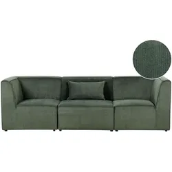 3-SITZER-SOFA Cord dunkelgrün Lemvig