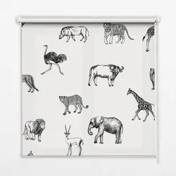 INNENROLLO - Fensterrollo - Rollo - 90x180 cm - Tiere