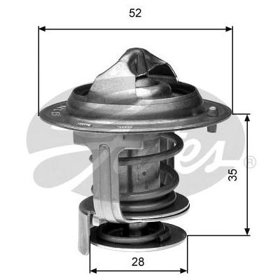 GATES Thermostat, Kühlmittel th29484g1 für STANDARD AUTOMOBILE PIAGGIO DAIHATSU