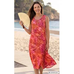 Viskose-Kleid in Muster fuchsia in Größe 50 von DW-Shop, Fuchsia, 50