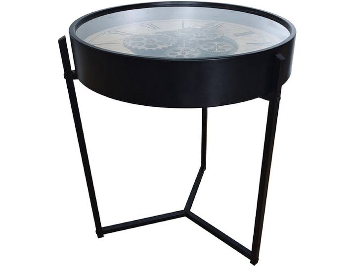 BHP Beistelltisch CLOCKTABLE 49x49x57cm schwarz