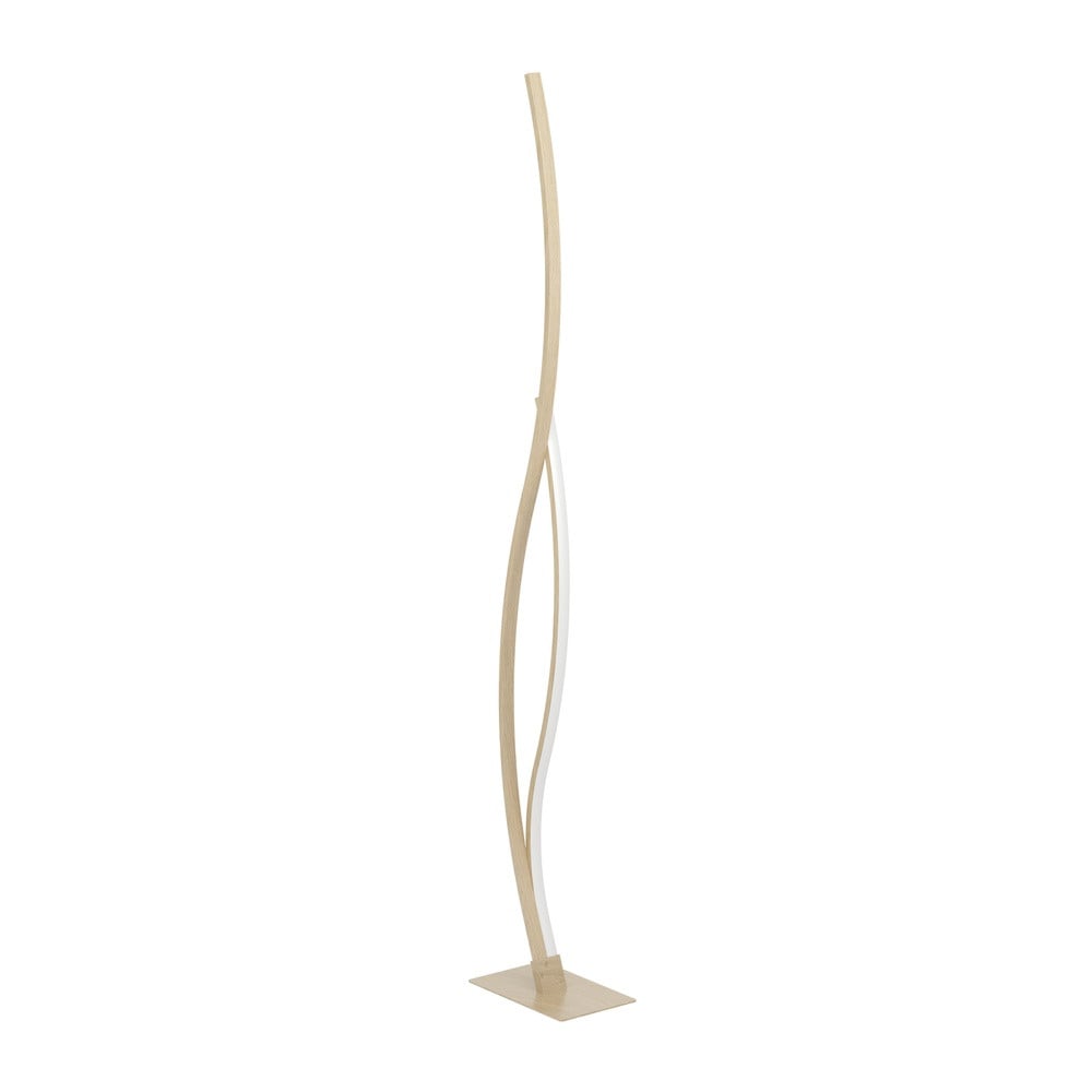 Eglo Grisolia Led Vloerlamp met Houtlook en Metalen Details, Hoogte: 129 cm