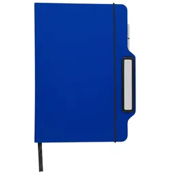 Blauer Notizblock und Ewiger Stift