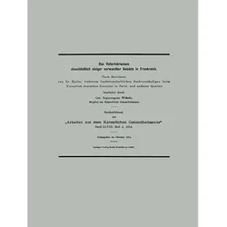 Das Veterinärwesen einschliesslich einiger verwandter Gebiete in Frankreich, Fachbücher