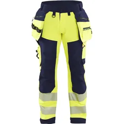 Warnschutz Softshell Handwerkerhose "1820" Kl .2 - C154 - gelb/marine