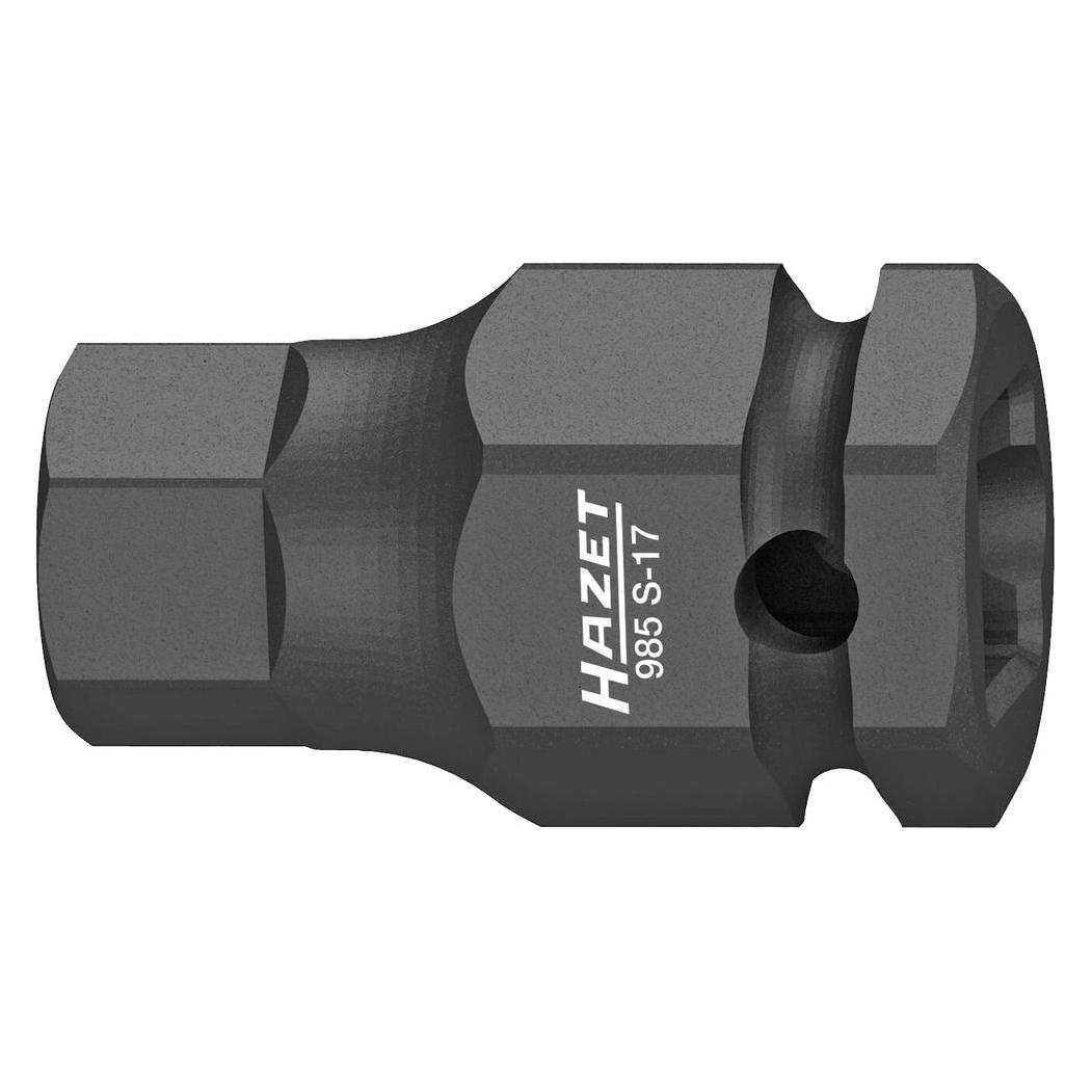 Hazet Schlag-, Maschinenschrauber Schraubendreher-Steckschlüsseleinsatz 985S-17 Vierkant12,5 mm (... (17 mm) (985S-17)