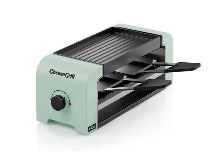 STÖCKLI Raclette Stöckli CheeseGrill 2 Connect 2 Personen , schwarz, grün, Raclettes, Raclette