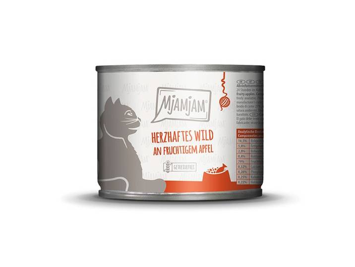 MjAMjAM [Peut être servi frais pour l'été] Pâtée pour chat au gibier 200 g