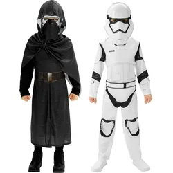 Rubies Star Wars Kylo Ren & Stormtrooper Doppelpack Kostüm für Kinder (110, 116)