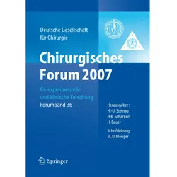 Chirurgisches Forum 2007 für experimentelle und klinische Forschung, Fachbücher