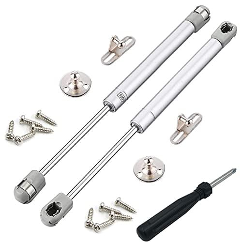YIYICO Gasveer zuiger 100N/10kg voor keukenkasten en meubels, 2 stuks, Lengte: 270 mm