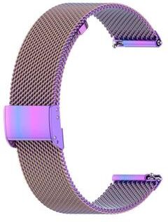 Everyday Crate Huawei GT2 42mm Galaxy Watch 42mm Stainless Steel Mesh Watch Band 20mm Magnetic Milanese Strap colourful
