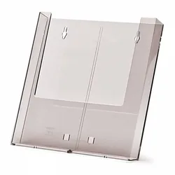 Wandprospekthalter A4 / 2xDL mit AB1