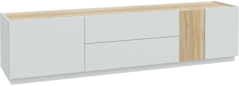 17 Stories Savione TV Stand for TVs up to 85" Oak 85"