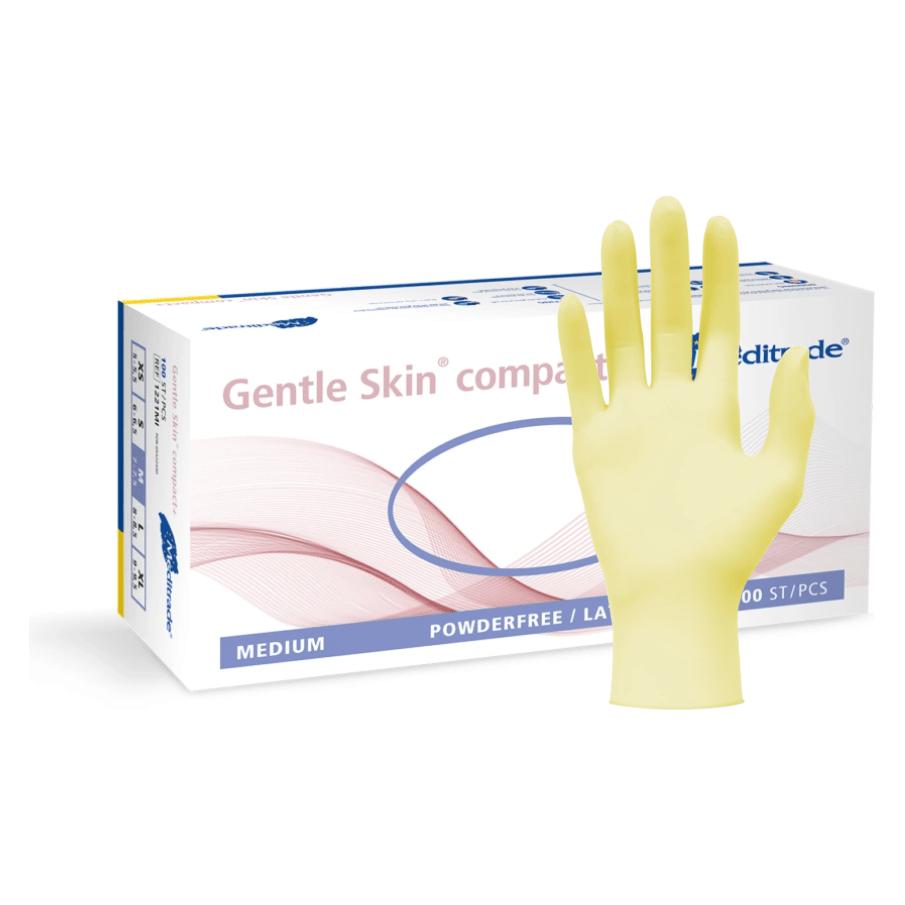 Meditrade unisex Einmalhandschuhe Gentle Skin compact+ weiss Grösse XS 100 St. (XS) (1221XSI)