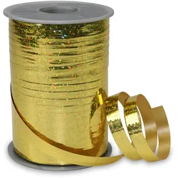 PRÄSENT Geschenkband Holly 10 mm x 200 m gold