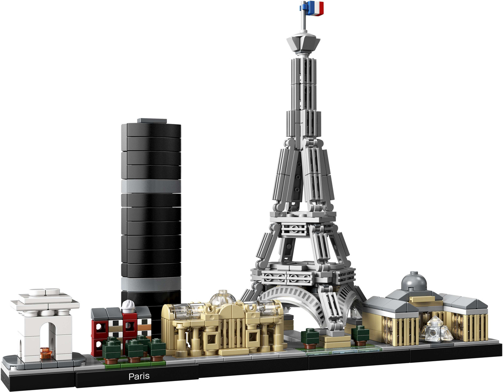 LEGO Architecture 21044 Parijs bouwpakket met Eiffeltoren en Louvre-model