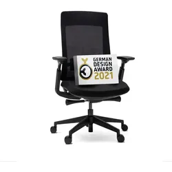 Ergonomischer Bürostuhl - Yaasa Chair Essential, Schwarz - Für eine gesunde Sitzposition